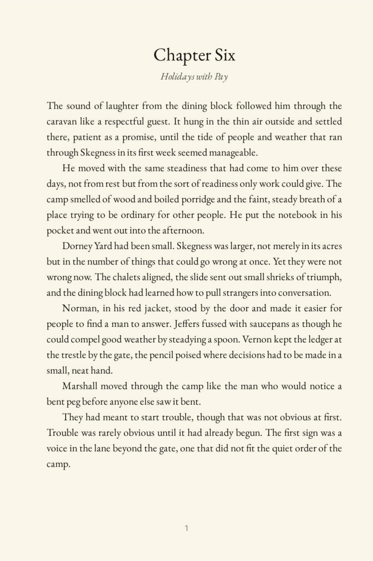 Chapter Six, original page 1